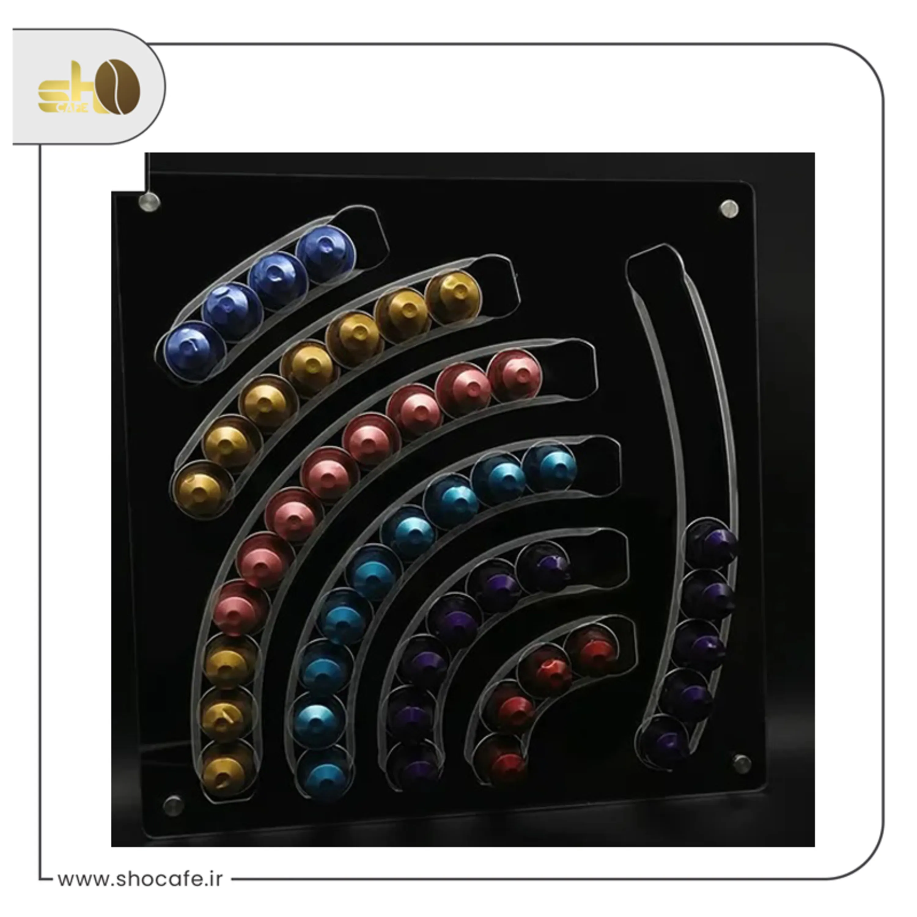 استند کپسول قهوه نسپرسو مدل ACRYLIC-مشکی